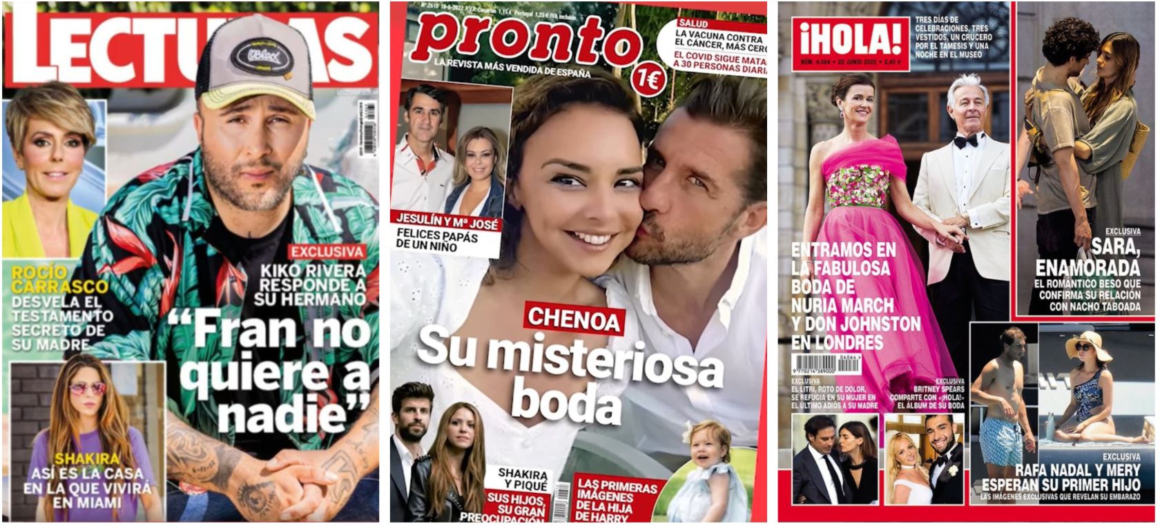 Estas son las portadas de las revistas del corazón de hoy miércoles 15 de  junio | Love 40 | LOS40