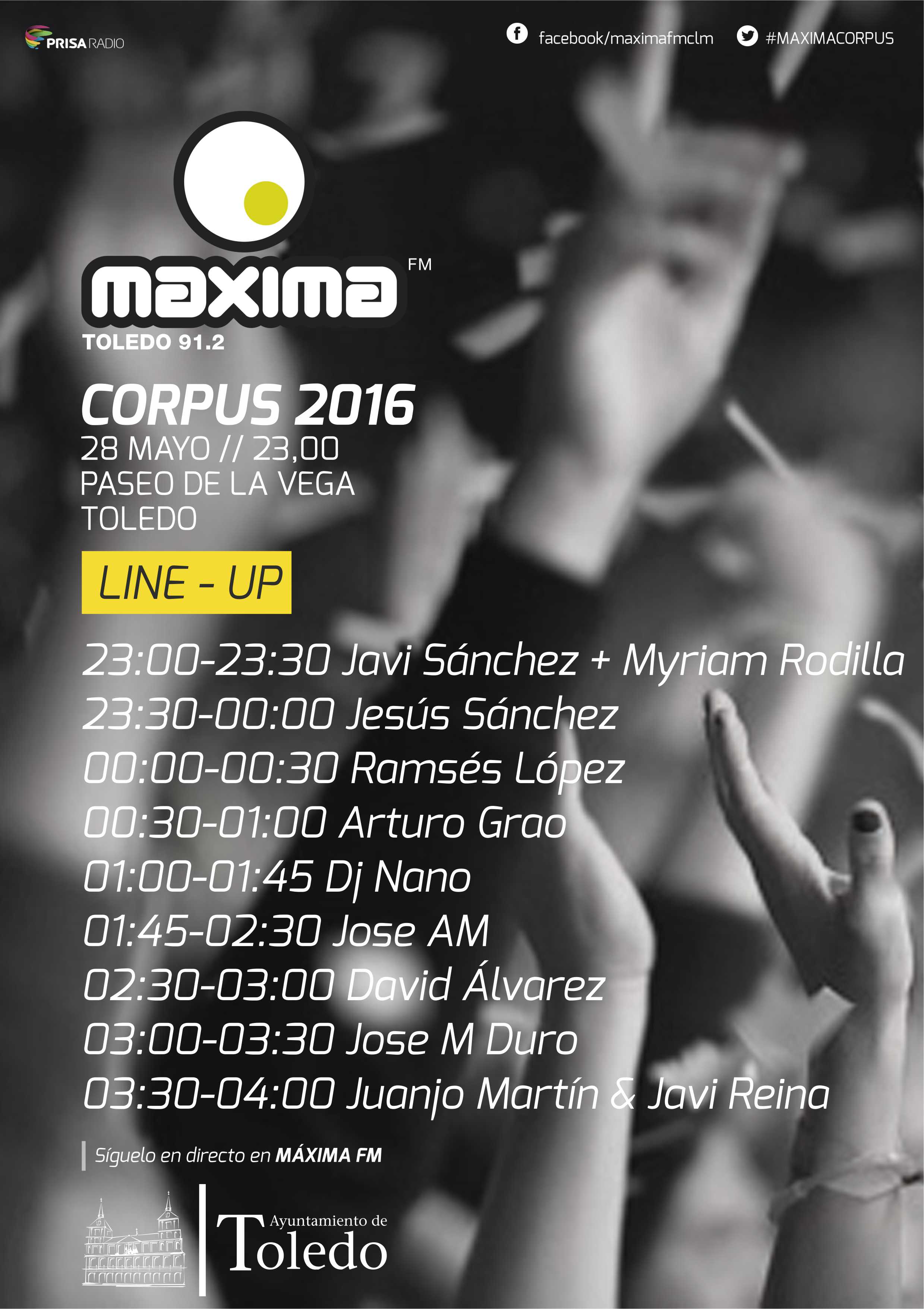 Máxima Corpus 2016: estos son los horarios de los DJS