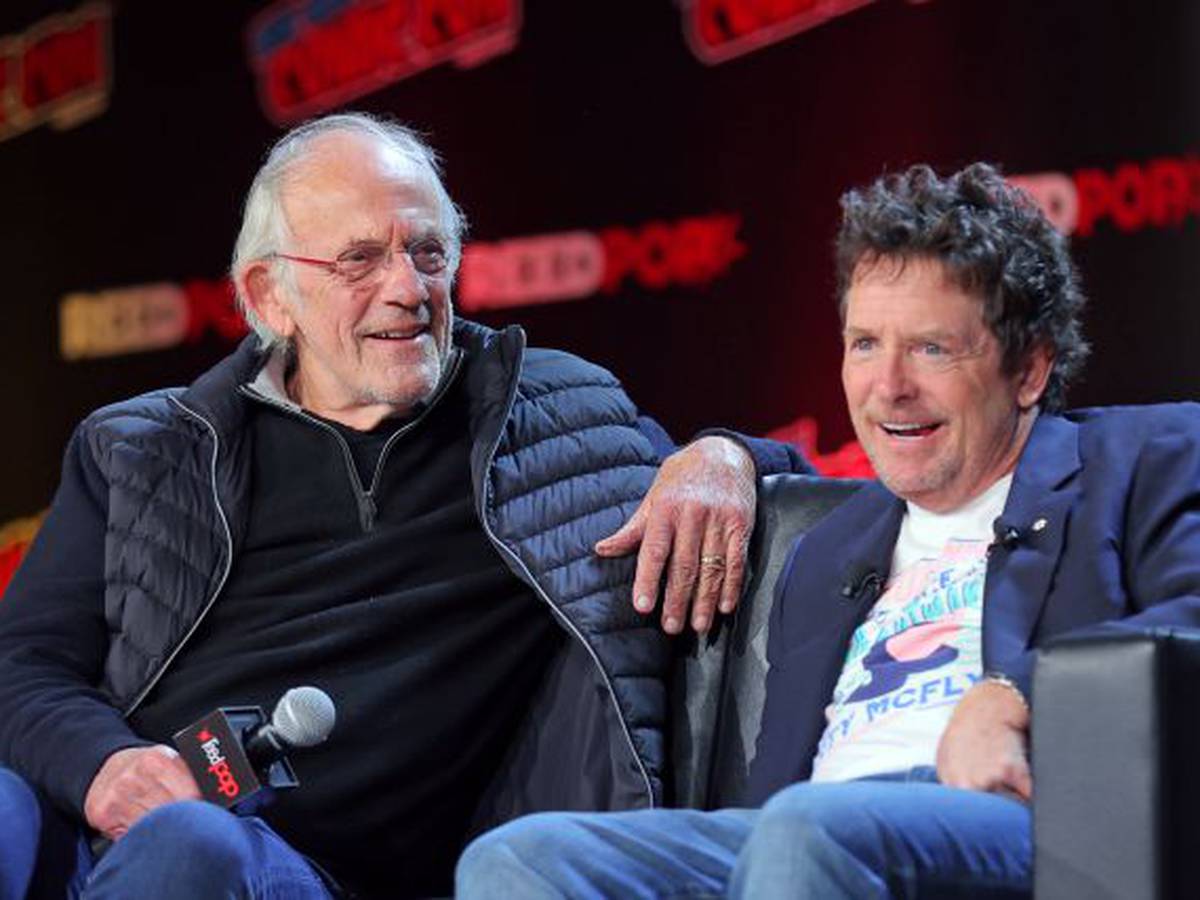 Volver al futuro Michael J. Fox y Christopher Lloyd se reencuentran a 37  años del estreno de Volver al Futuro, Actualidad