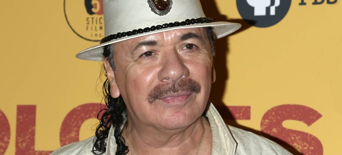 El músico Carlos Santana en Nueva York en 2017.