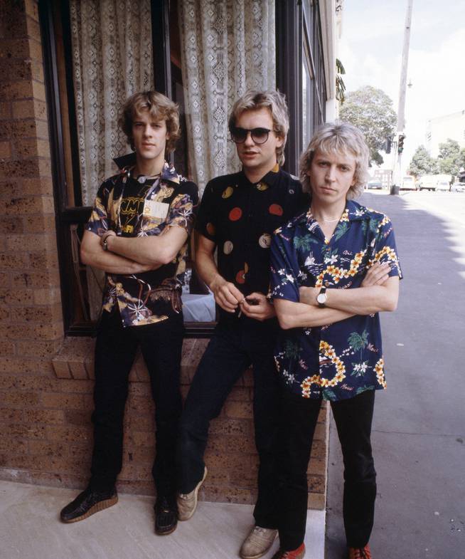 Stewart Copeland, Sting y Andy Summers,  integrantes de The Police.