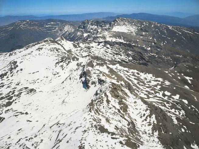 El Pico Mulhacén, en Sierra Nevada.
