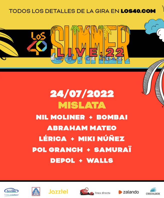LOS40 Summer Live 2022 en Mislata: fechas y artistas.