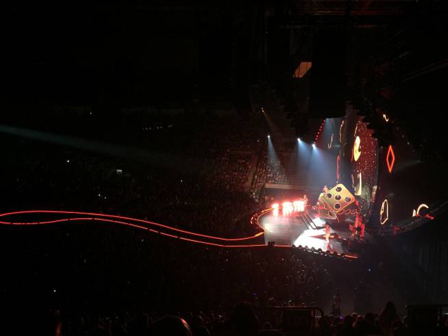Katy Perry durante el concierto en Barcelona con Witness: The Tour