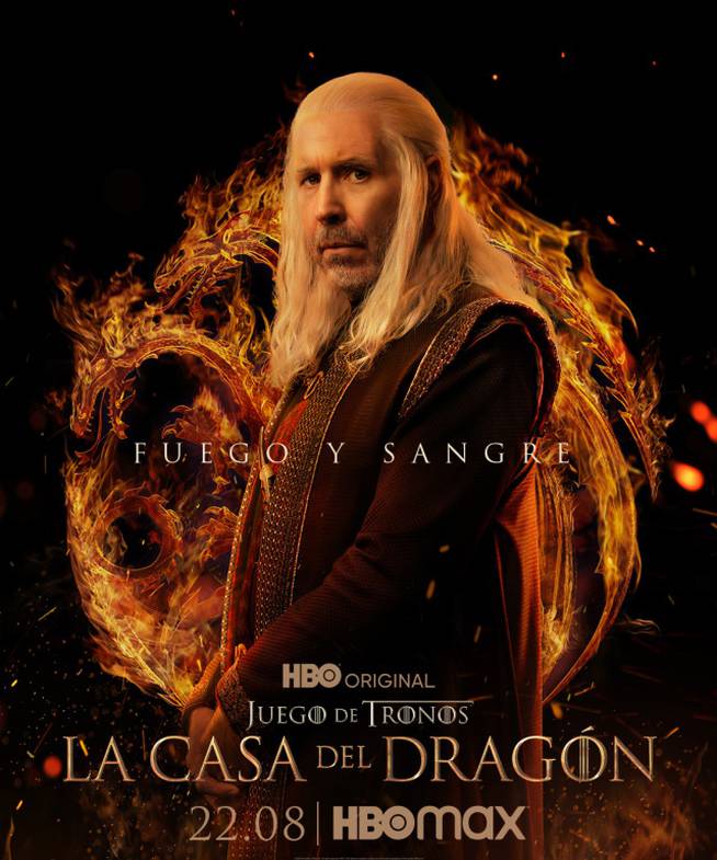 Paddy Considine interpreta al Rey Viserys Targaryen