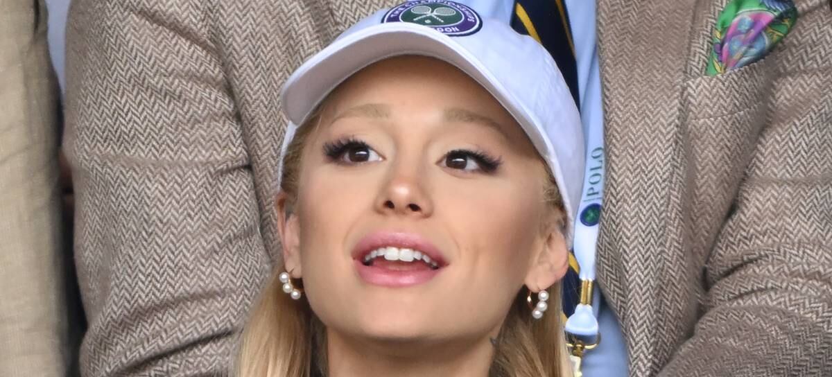 Ariana Grande en la final de Wimbledon 2023