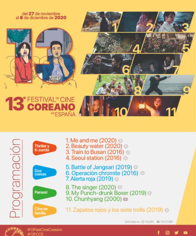 Cartel del 13º Festival de Cine Coreano en España