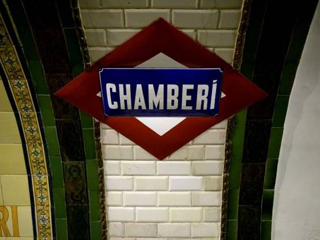 Estación del Metro de Chamberí.