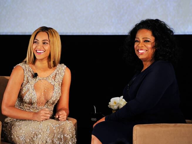 Beyonce y Oprah Winfre en 2013.