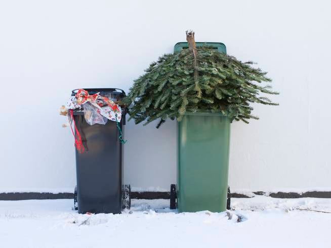 El desperdicio navideño, un problema para el medio ambiente.