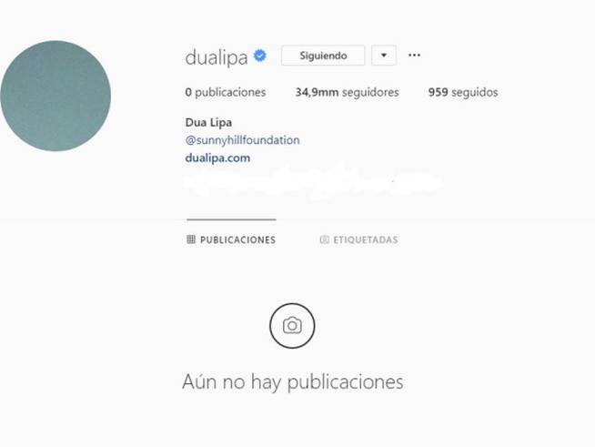 Dua Lipa Borra su Historial en Instagram y Da la Bienvenida a una