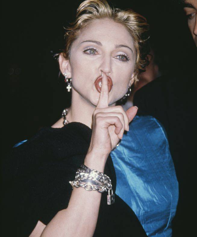 Madonna, mandando callar en 1994