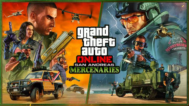 Imagen de portada de Grand Theft Auto Online San Andreas Mercenaries