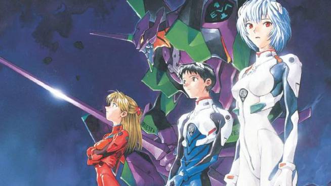 Asuka, Shinji y Rei.