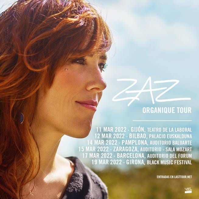 Cartel de la gira de Zaz por España