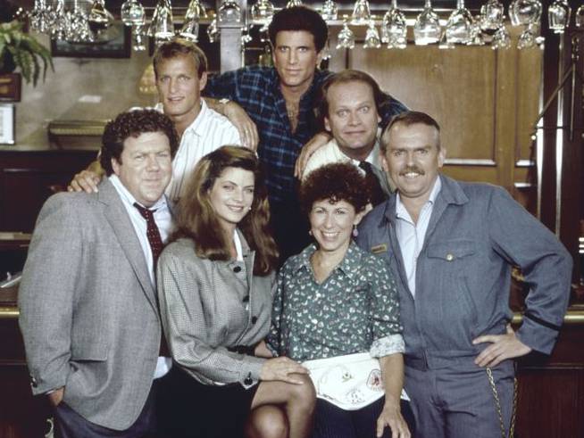 Los protagonistas de Cheers en 1983.