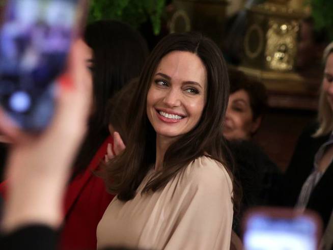 Angelina Jolie en una gala de Estados Unidos