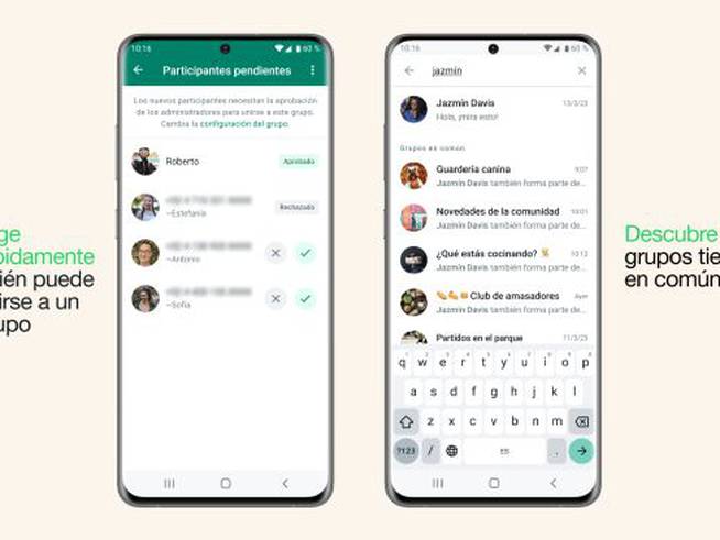 La función que permite saber qué grupos hay en común gracias a las Comunidades de WhatsApp.