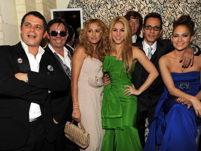 Alejandro Sanz, Shakira, Marc Anthony, Paulina Rubio y J Lo en 2009