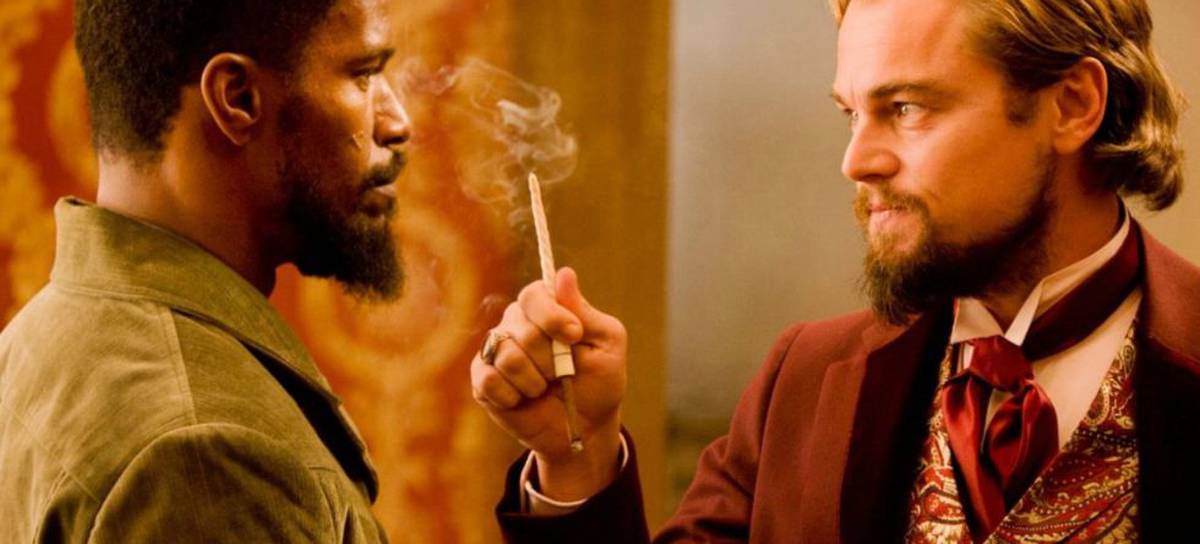 Jamie Foxx (i) y Leonardo DiCaprio (d) en una escena de &#039;Django Desencadenado&#039;