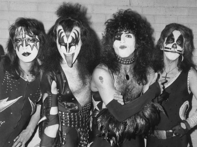 La banda Kiss en 1976.