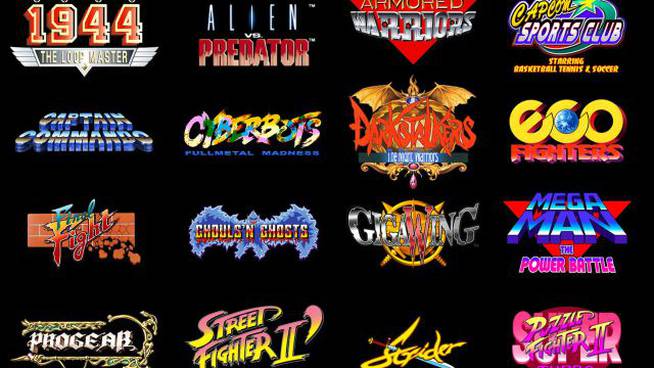 Los 16 juegos presentes en el CapcomHomeArcade