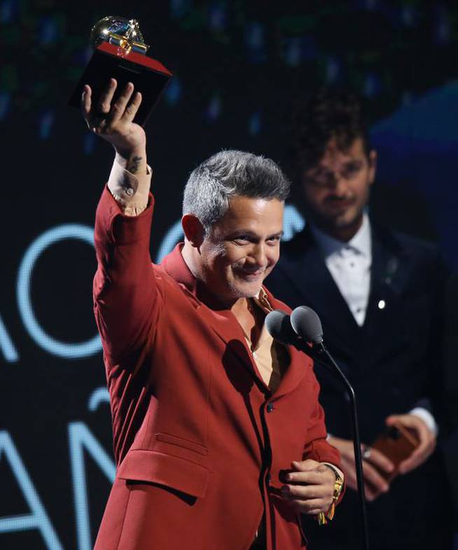 Alejandro Sanz, durante la última edición de los Grammys Latinos.