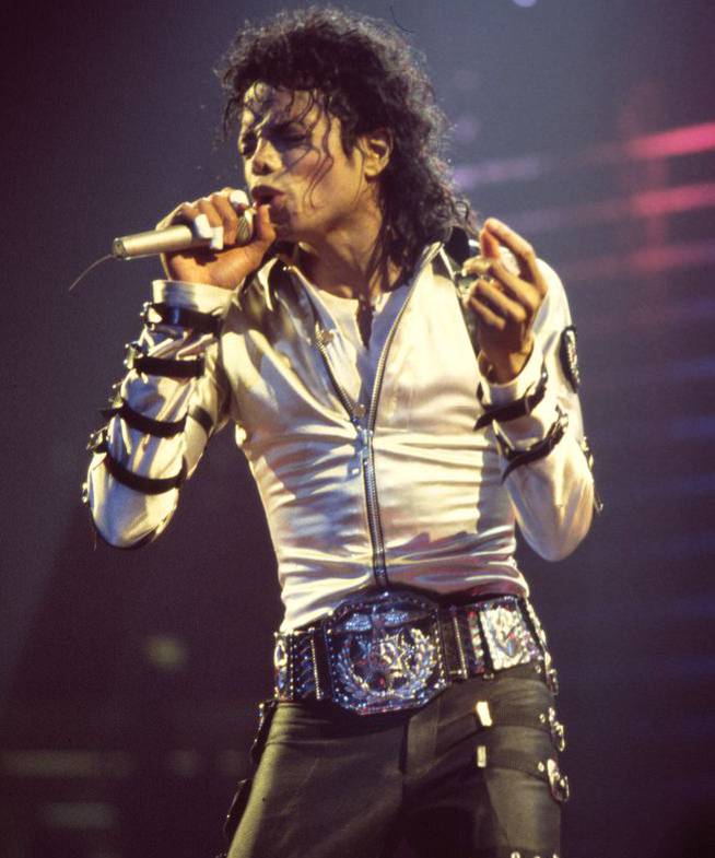 Michael Jackson durante una actuación en el Madison Square Garden, en Nueva York.