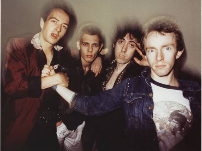 The Clash antes de un concierto en Londres
