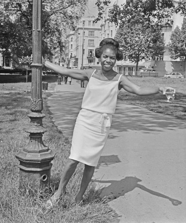 Nina Simone en una fotografía tomada en Londres en 1965.