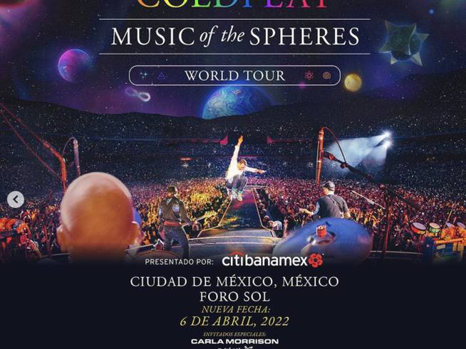 Coldplay confirmó dos nuevas fechas. Una en CDMX y otra en Guadalajara