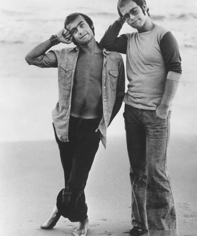 Bernie Taupin y Elton John en 1972.
