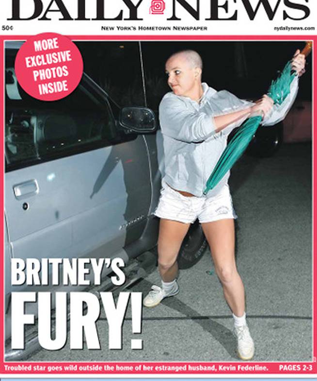 Britney Spears, en 2007, su año de declive.