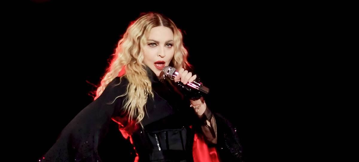 La cantante Madonna durante un concierto en Turín, Italia, el 21 de noviembre de 2015.