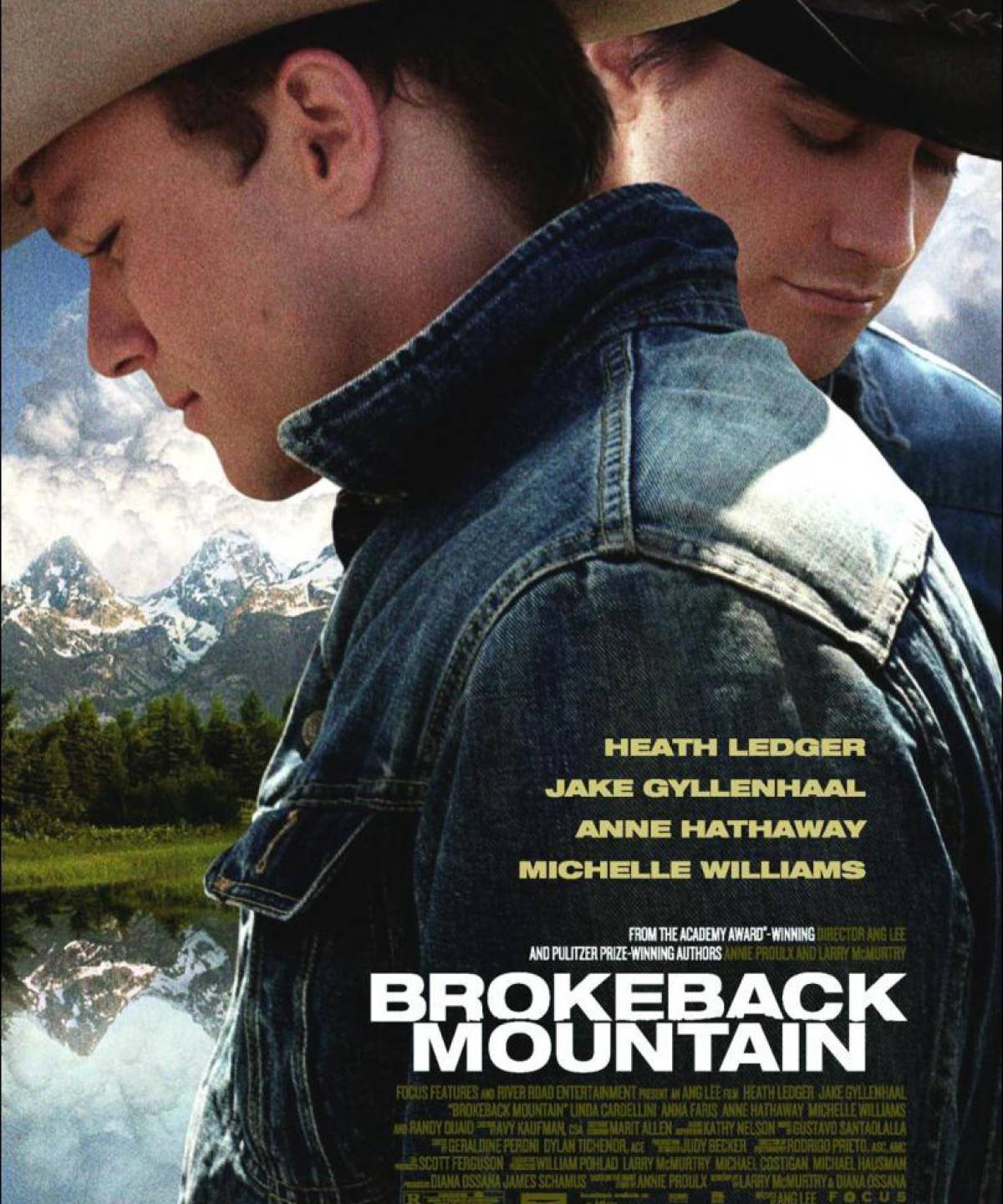 Heath Ledger (i) y Jake Gyllenhaal (d) en el cartel de &#039;Brokeback Mountain&#039;