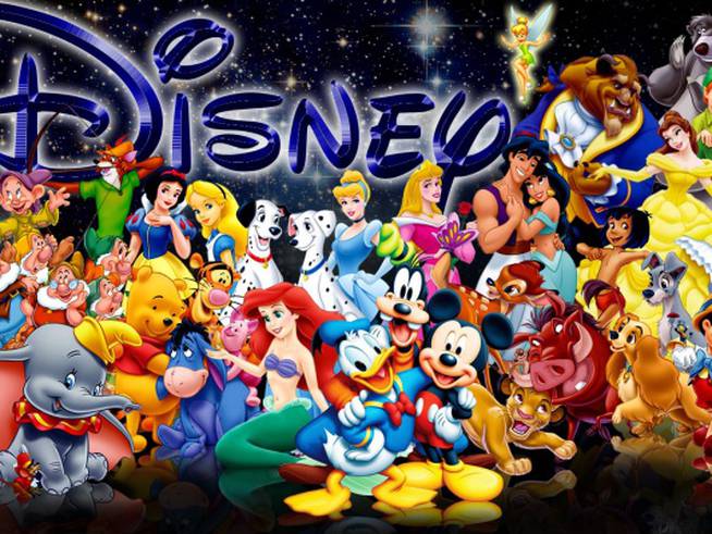Algunos de los personajes más conocidos de las películas de Disney.