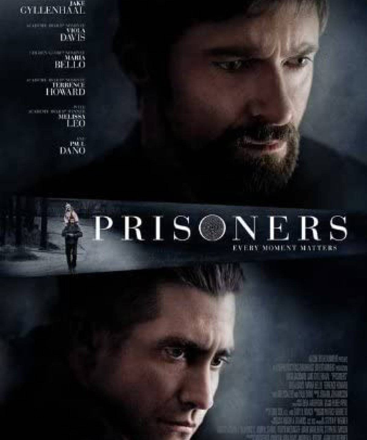 Jake Gyllenhaal (abajo) y Hugh Jackman (arriba) en el cartel de &#039;Prisioneros&#039;