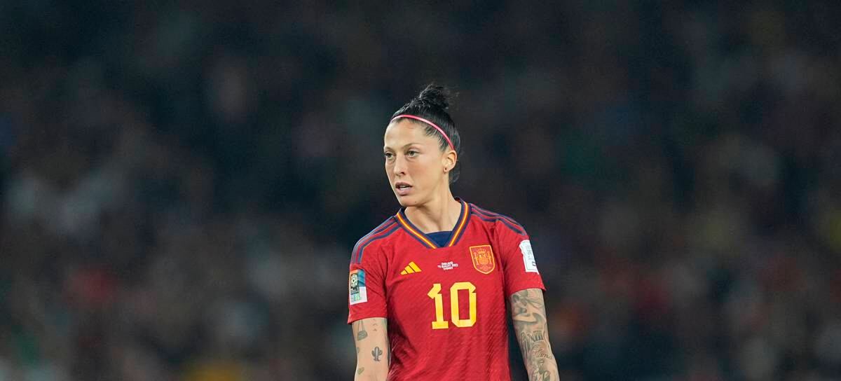 La jugadora de la Selección Española de Fútbol femenino Jennifer Hermoso duran te la final del Mundial de Australia - Nueva Zelanda.