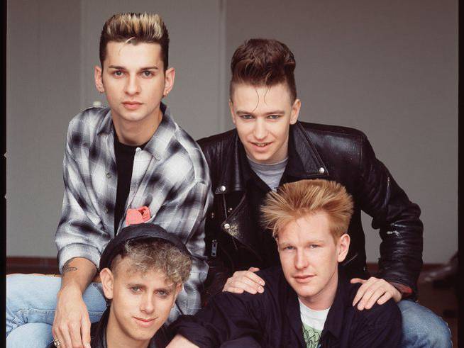 Depeche Mode, en 1984: Dave Gahan, Alan Wilder, Andrew Fletcher y artin Gore.