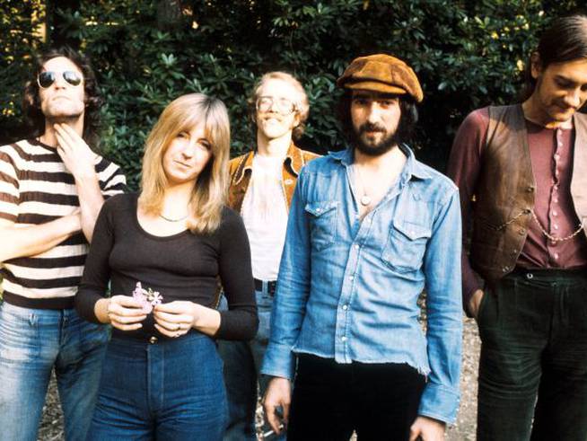 Fleetwood Mac, en 1973: Bob Weston, Christine McVie, Bob Welch, John McVie y Mick Fleetwood.