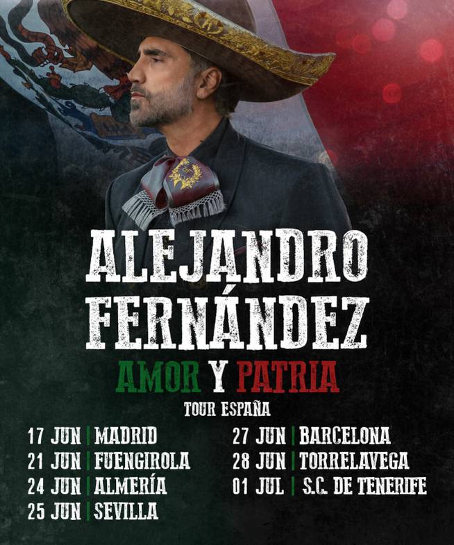 Alejandro Fernández anuncia su gira española.