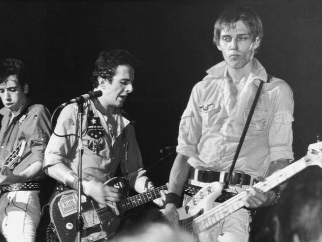 La banda The Clash durante uno de sus conciertos
