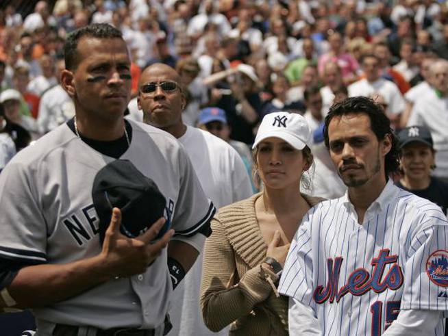 En 2005 Jennifer Lopez y Alex Rodríguez se conocieron en un partido de béisbol (y Marc Anthony era su marido)