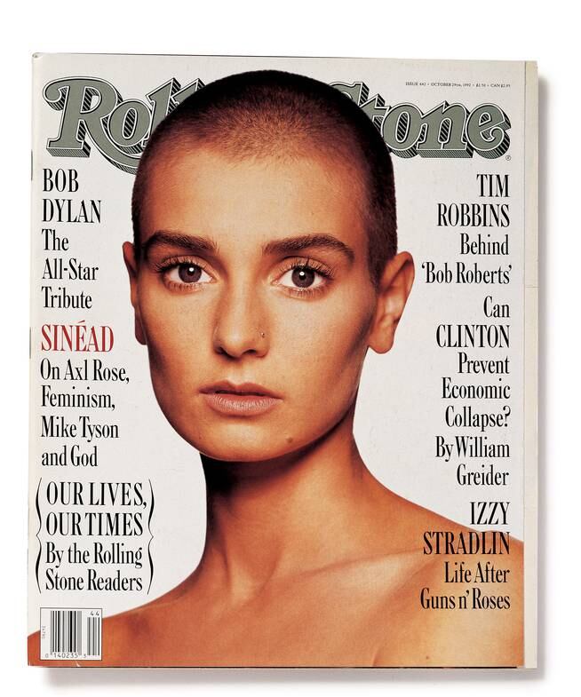 Sinead O&#039;Connor en la portada de la Rolling Stone en 1992