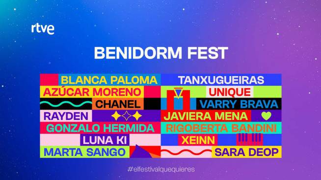 Cartel oficial del Benidorm Fest
