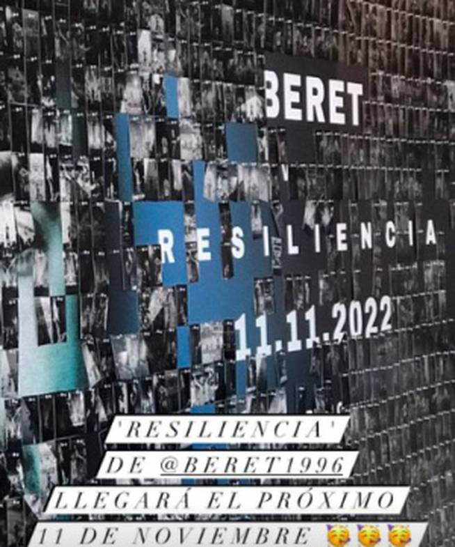 Beret revela la portada, nombre y fecha de su próximo disco en el evento de la Plaza de la Luna en Madrid