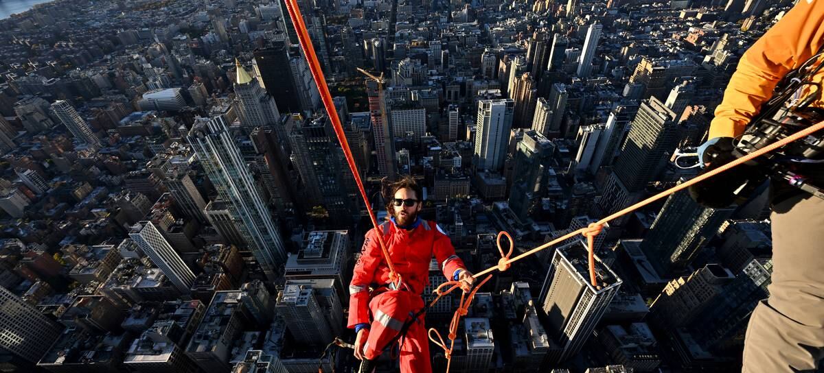 Jared Leto escala el Empire State Building