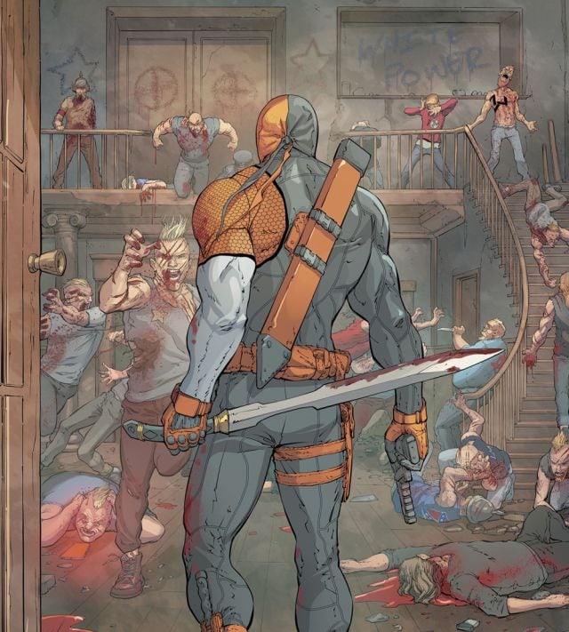 Deathstroke tiene armas para todos.