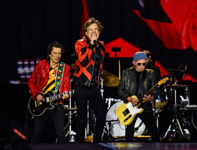 Los Rolling Stones durante un concierto en Liverpool el verano pasado.  