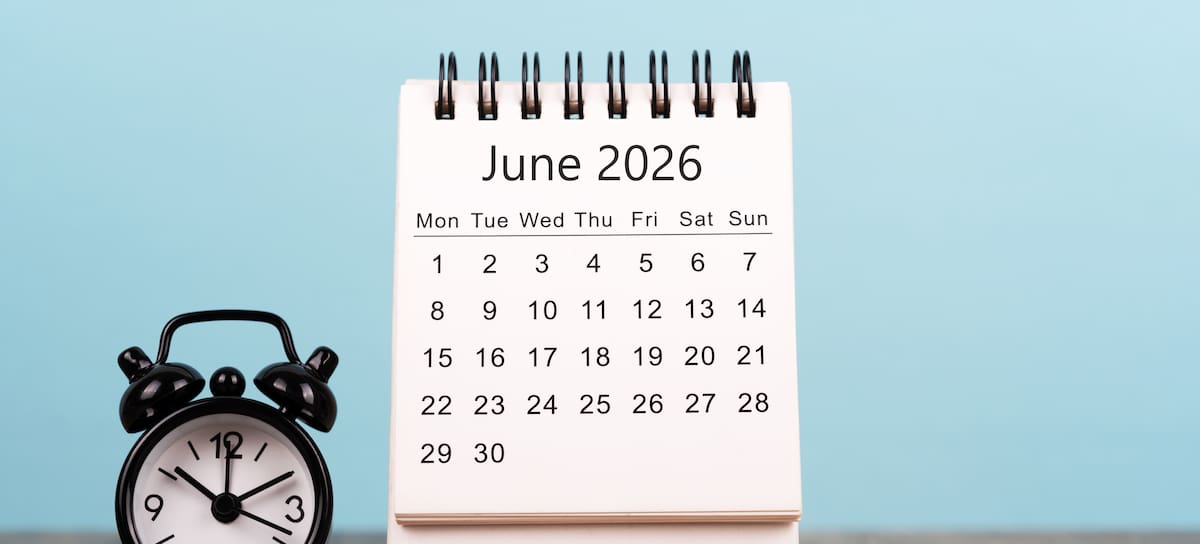 Calendario laboral junio
